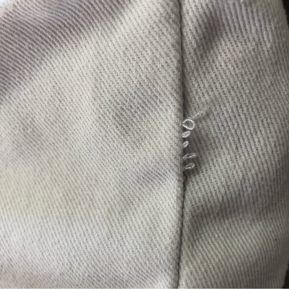 Guess White Crop Denim Jacket Lace Up Accents - Picture 13 of 13